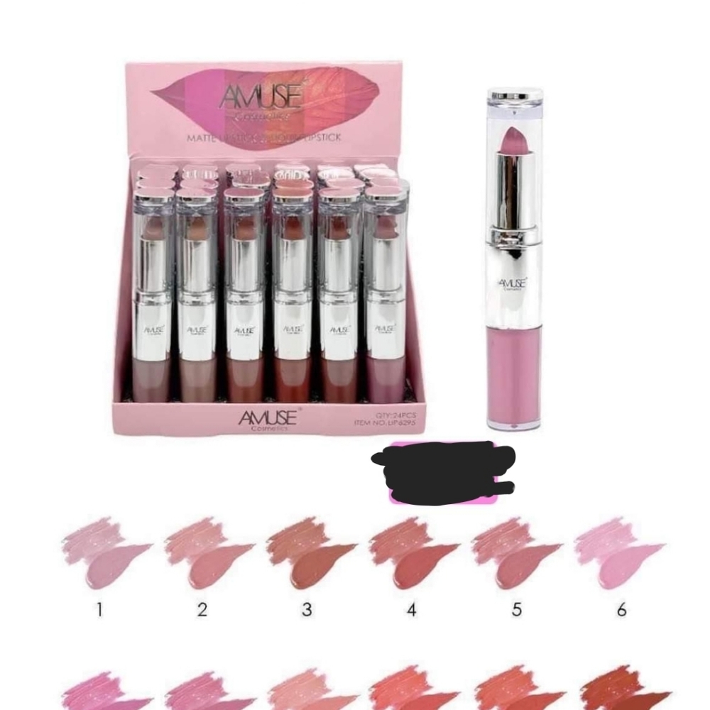 Amuse duo lipstick and liquid lipstick
